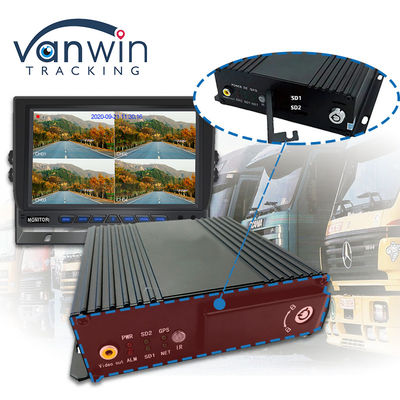 MAX 512GB ذاكرة بطاقة SD مزدوجة 4CH محمول DVR مع 4G GPS 1080P بطاقة SD كامل HD Mdvr