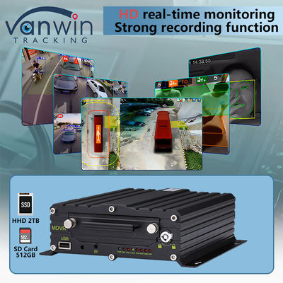 8CH AI BSD ADAS DMS MDVR نظام HD 1080P HDD DVR المحمول مع وظيفة 4G GPS WIFI