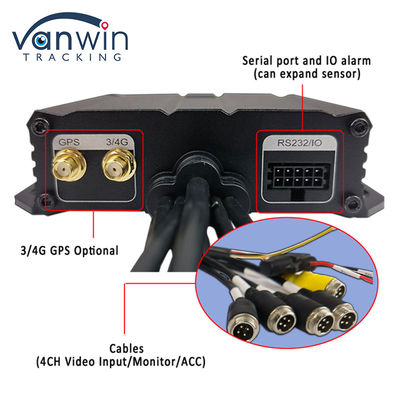 H.264 4CH HD 1080P DVR المحمول 4G GPS WIFI بطاقة SD MINI MDVR لمراقبة الفيديو للسيارات