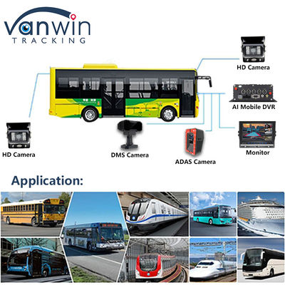 4CH 5G CMSV6 نظام AI DVR المحمول مع GPS ADAS BSD DMS H.265 MDVR لمراقبة كاميرات المراقبة الخاصة بالسيارات