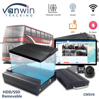 OEM 8CH HD 1080P HDD DVR المحمول مع 4G GPS WIFI MDVR لنظام إدارة الأسطول