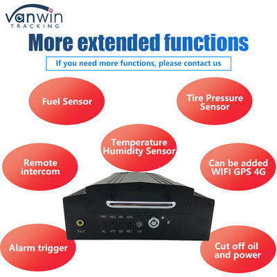 OEM 8CH HD 1080P HDD DVR المحمول مع 4G GPS WIFI MDVR لنظام إدارة الأسطول
