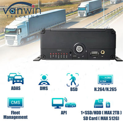 4CH 1080P وظيفة الذكاء الاصطناعي DVR المحمول ADAS DMS Kit DVR 4G GPS SD HDD MDVR أنظمة المركبة