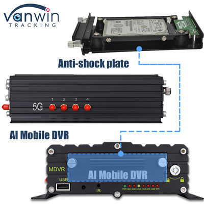8CH AI ADAS DMS BSD DVR المحمول HDD MDVR 2TB دعم منصة تتبع المركبات DVR المركبة