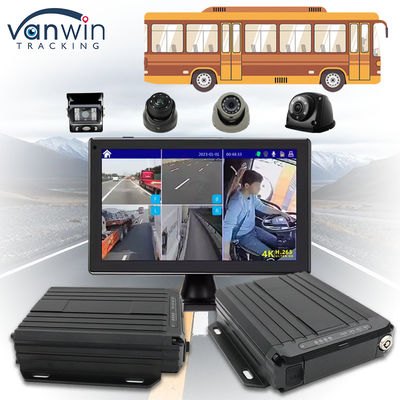OEM ODM في الوقت الحقيقي 4CH GPS DVR المحمول مع 4G 1080P WiFi بطاقة SD مزدوجة MDVR للحافلة