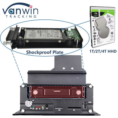 4CH 1080P HDD DVR المحمول 4G GPS مراقبة في الوقت الحقيقي وتتبع جهاز تخزين البيانات
