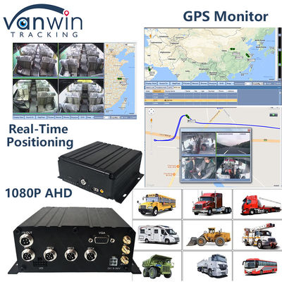 H.265 4CH Full HD DVR المحمول بث مباشر Blackbox Recorder 4G Wifi GPS سي سي تي في السيارة