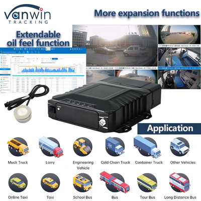 8CH مراقبة فيديو HDD DVR المحمول مع 4G GPS WIFI MDVR لمراقبة الوقت الحقيقي