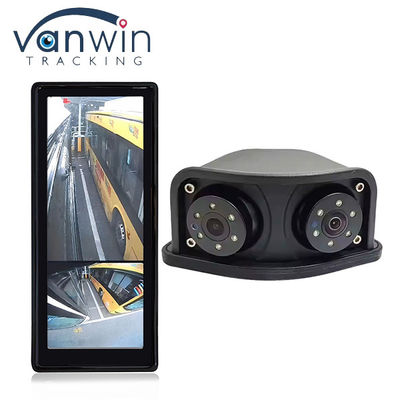 HD IR Night Vision مضاد للماء 1080P عدسة مزدوجة عرض جانبي منطقة عمياء عرض خلفي مرآة عرض خلفي كاميرا احتياطية للحافلة