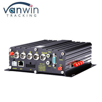 4 قنوات DVR المحمول 4G GPS WIFI HDD 1080P AHD Card DVR للشاحنات الحافلة في المدينة