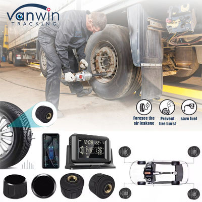 دعم 4G GPS DVR المحمول 4 / 8 / 10 ضغط الإطارات في الوقت الحقيقي نظام مراقبة ذكي