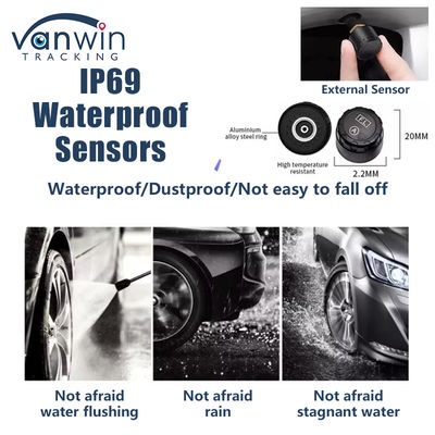 دعم 4G GPS DVR المحمول 4 / 8 / 10 ضغط الإطارات في الوقت الحقيقي نظام مراقبة ذكي