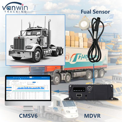 مراقبة السلامة نظام مراقبة الوقود DVR المحمول المركبة MDVR CCTV GPS 4G للشاحنة