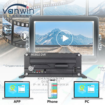 4CH 1080P HDD DVR المحمول 4G GPS مراقبة في الوقت الحقيقي وتتبع جهاز تخزين البيانات