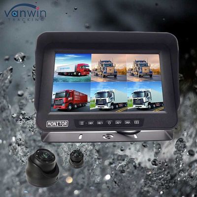 AHD 1080P MDVR شاشة 10.1 بوصة 6 قناة مضادة للماء شاشة شاشة منفصلة بطاقة SD للسيارة