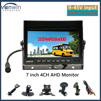 شاشة مراقبة السيارة 7 بوصة VGA الخروج CCTV المتناسبة السيارات مراقبة الأمن مع قبعة الشمس مع U موقف