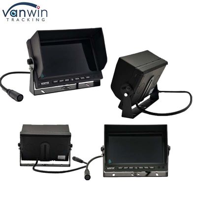 شاشة مراقبة السيارة 7 بوصة VGA الخروج CCTV المتناسبة السيارات مراقبة الأمن مع قبعة الشمس مع U موقف