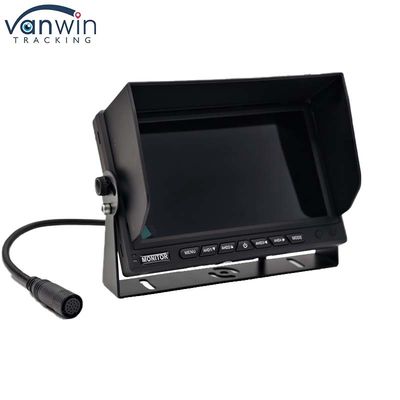 AHD 1080P MDVR Monitor 7 بوصة تقسيم شاشة شاشة شاشة بطاقة SD كاميرا الرؤية الخلفية عجلة التنقل
