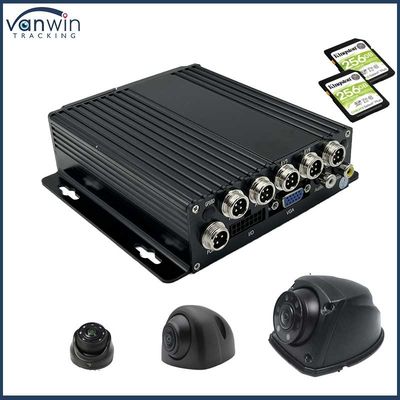 4CH 1080P بطاقة SD مزدوجة DVR المحمول 4G GPS1080P وظيفة GPS للسيارة 12 شهرا من الضمان