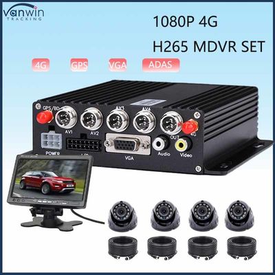 4CH MDVR ADAS مع نظام تحديد المواقع 4G Wi-fi HDD شاحنة مراقبة الوقت الاختيارية
