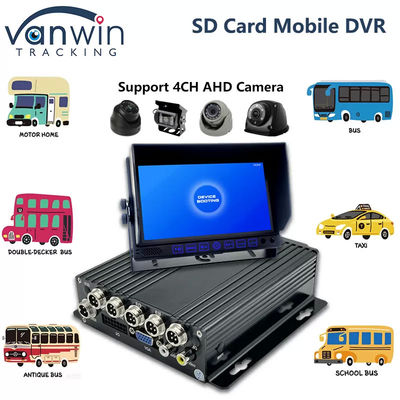 4G SD Card MDVR 1080P 8 Channel Vehicle Recorder مع وظيفة GPS مناسبة لكل أسطول
