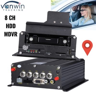 نظام DVR محترف 1080P عالي الوضوح 8CH HDD المحمول لتتبع المركبات