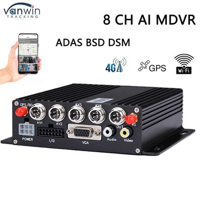 8CH SD DVR 4G GPS ADAS DMS AI MDVR 1080P H.265 DVR المحمول كاميرات ضبط GPS المحمول