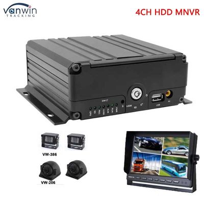 4CH 1080P AHD 3G 4G WIFI و GPS SD HHD NVR المحمول للحافلات / الشاحنات / سيارات الأجرة