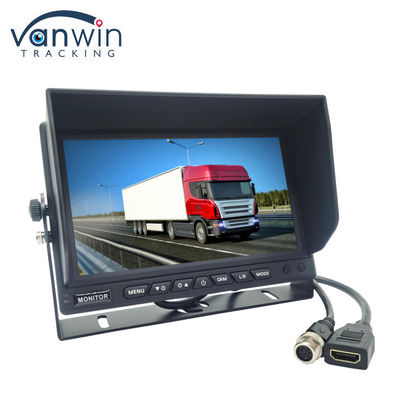 شاشة تلفزيون سيارة ذات دقة عالية 7 بوصات 1024 × 600 مع وصلة HDMI لـ MDVR
