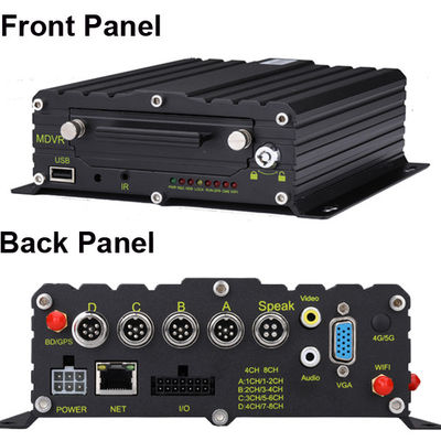8CH 4CH 4G GPS ADAS DMS 2TB HDD SD DVR Mobile Kit AI MDVR نظام تتبع GPS سيارة أجرة MDVR
