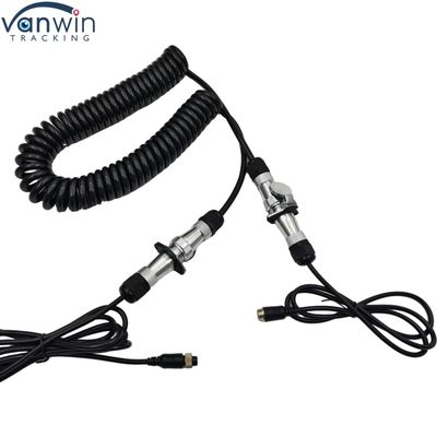 كابل مقطورة مضاد للماء 4Pin 12V كاميرا سلكية إلكترونية للشاحنة المزدوجة الحافلة الجرار الكاميرا الخلفية