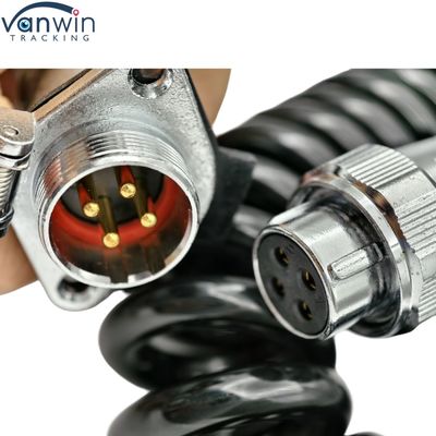 كابل مقطورة مضاد للماء 4Pin 12V كاميرا سلكية إلكترونية للشاحنة المزدوجة الحافلة الجرار الكاميرا الخلفية