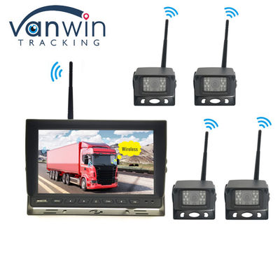 10.1 بوصة 4ch نظام كاميرا الرؤية الليلية اللاسلكية AHD للآلات الزراعية