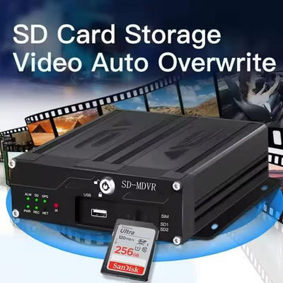 نظام كاميرا مراقبة متنقل بدقة 1080P و 4 قنوات مع شريحة SIM 4G و WiFi و GPS