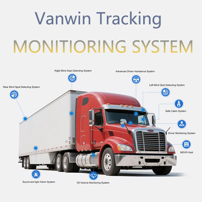 4CH 1080P MDVR المهنية للشاحنات مع شاشة 7 " 4G / GPS كاميرا مقاومة للماء والمساعدة العكسية - حل إدارة الأسطول الكلي في واحد