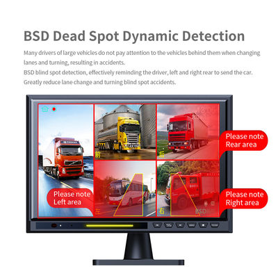 10.1" شاشة لمسة IPS BSD 5CH شاشة عرض خلفية للسيارة DVR AHD 1080P جهاز تصوير احتياطي للوقوف في الاتجاه المعاكس