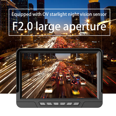 مسجل فيديو سيارة بتقنية الذكاء الاصطناعي بشاشة لمس IPS مقاس 7 بوصات مع نظام كشف النقطة العمياء وكاميرا رؤية خلفية للشاحنات والمنازل المتنقلة