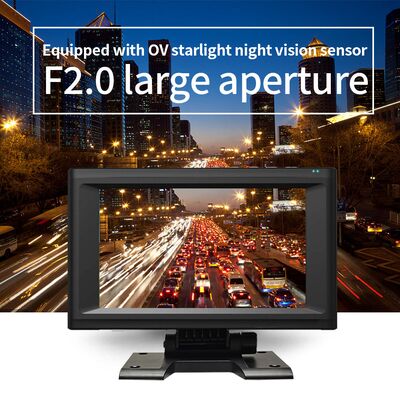 مسجل فيديو بشاشة تعمل باللمس AI MDVR 7 بوصة يحتوي على نظام مراقبة بانورامية بأربع قنوات ونظام الكشف عن النقطة العمياء