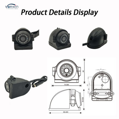24 فولت 4CH AI Dash Cam Kit كاميرا أمن المركبات DVR مع كاميرا جانبية DMS ADAS BSD للشاحنة / الحافلة