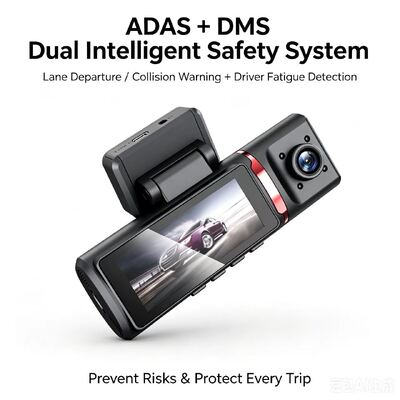 3 قنوات AI 4G Dash Camera 4K Front، ADAS و DMS، تعقب GPS، مراقبة مواقف السيارات على مدار الساعة
