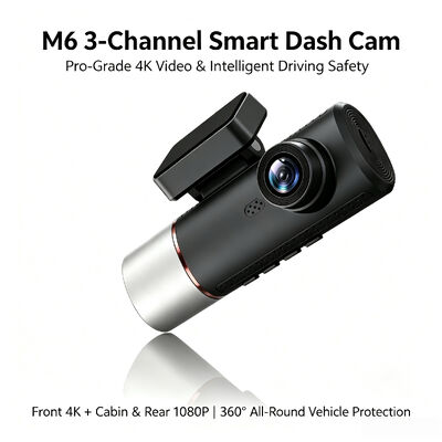 3-Channel 4G AI Dash Camera | 4K Front + 1080p Cabin & Rear | GPS ADAS DMS 24/7 Parking Monitor for Fleet Safety