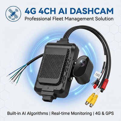 شاحنة ثقيلة الحمل 4G جهاز تسجيل المخططات مع ADAS BSD - كاميرا أسطول GPS Telematics مع زر الهلع SOS