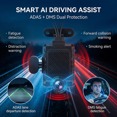 نظام Dashcam للمركبات التجارية 4G - جهاز تعقب GPS WiFi مضاد للسرقة مع دعم طرفي I/O RS232