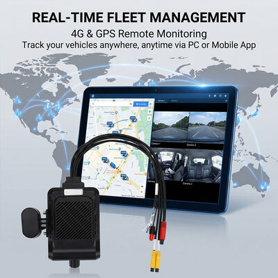 نظام Dashcam للمركبات التجارية 4G - جهاز تعقب GPS WiFi مضاد للسرقة مع دعم طرفي I/O RS232