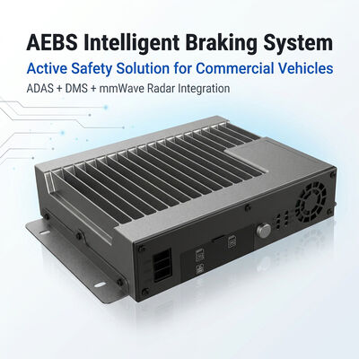 نظام AEBS مع رادار الموجة المليمترية 77 جيجاهرتز ADAS + DMS واتصال 4G/5G لتتبع أسطول المركبات