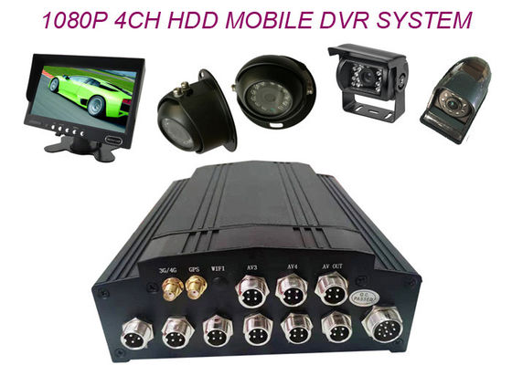 MDVR ميني الحجم بطاقة SD المحمول DVR 4CH 3G 4G WIFI G الاستشعار GPS 720P