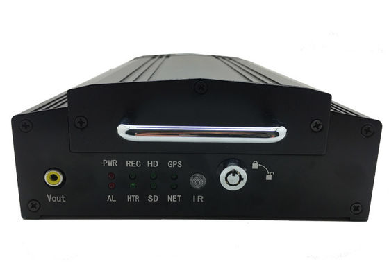 4 قناة 1080P HD موبايل DVR CCTV MDVR 2 تيرا بايت HDD تسجيل GPS 4G لشاحنة / تاكسي / حافلة