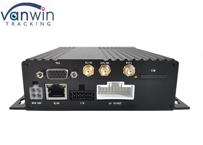 1080P AHD أمان مزدوج SD DVR المحمول 4Ch GPS 3G 4G Wifi لأسطول الحافلات