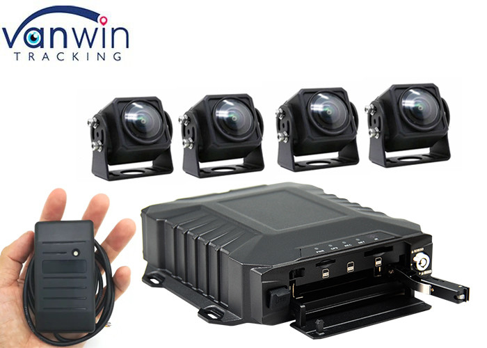 3G / 4G Wifi HDD تتبع 4/8 قناة مجموعات DVR المحمولة مع RFID للتاكسي شاحنة سيارة الحافلة