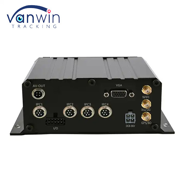 H.264 HDD 1080P 4CH MNVR شاحنة حافلة عن بعد 3G 4G GPS WiFi شبكة المركبات مراقبة NVR المحمولة
